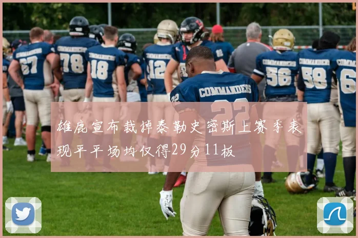 雄鹿宣布裁掉泰勒史密斯上赛季表现平平场均仅得29分11板